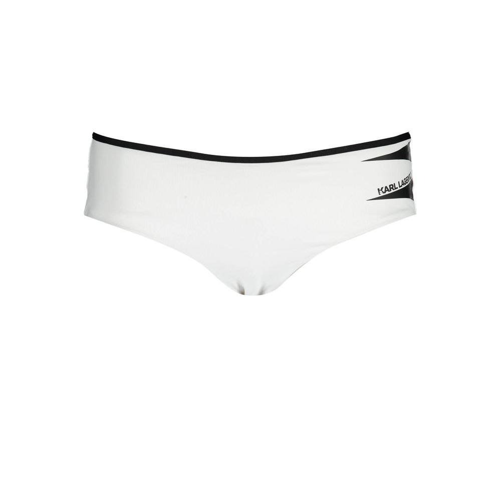 Karl Lagerfeld Weiße Elastan-Badebekleidung