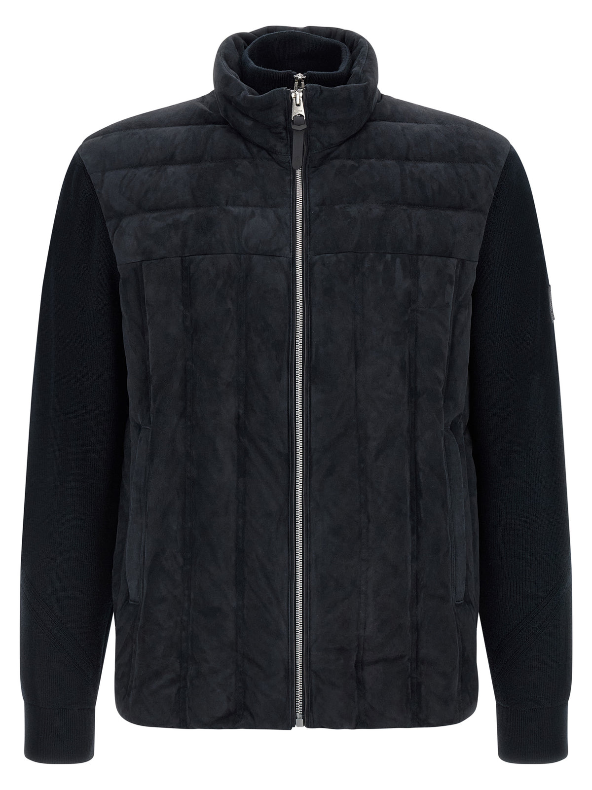 Mackage Blaue Jacke aus reiner Schurwolle in voller Länge