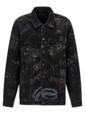 Balenciaga Schwarze Baumwoll-Denimjacke