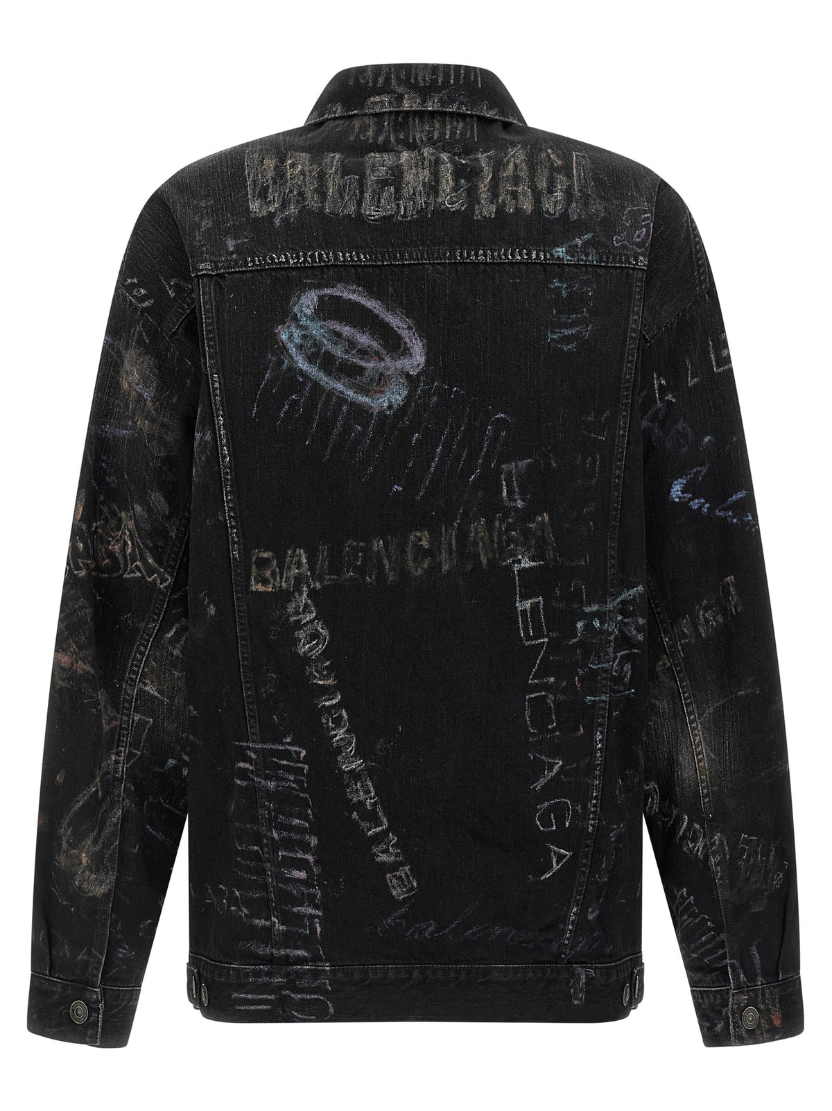 Balenciaga Schwarze Baumwoll-Denimjacke