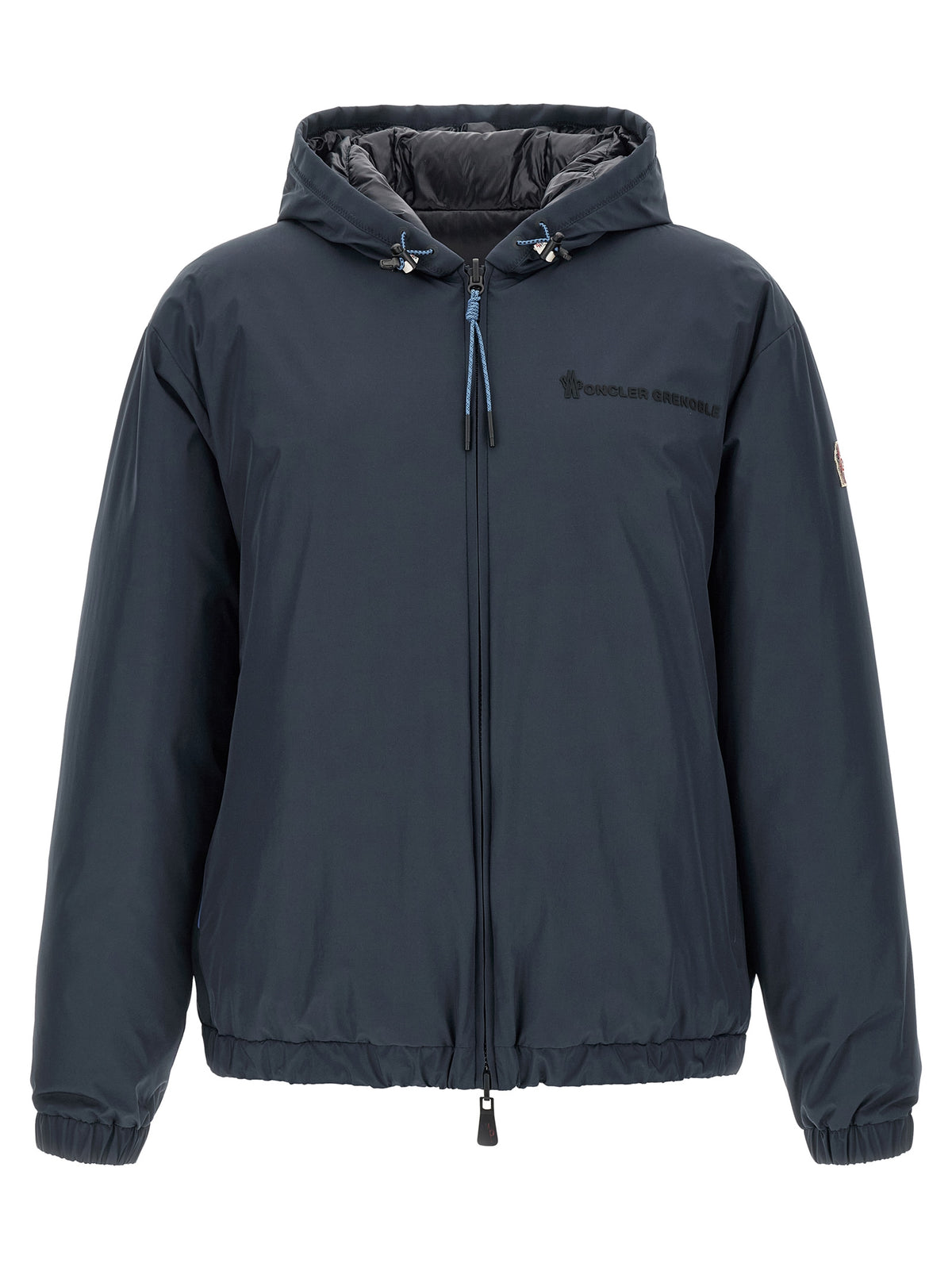 Moncler Grenoble Blaue Shell-Jacke aus Polyamid