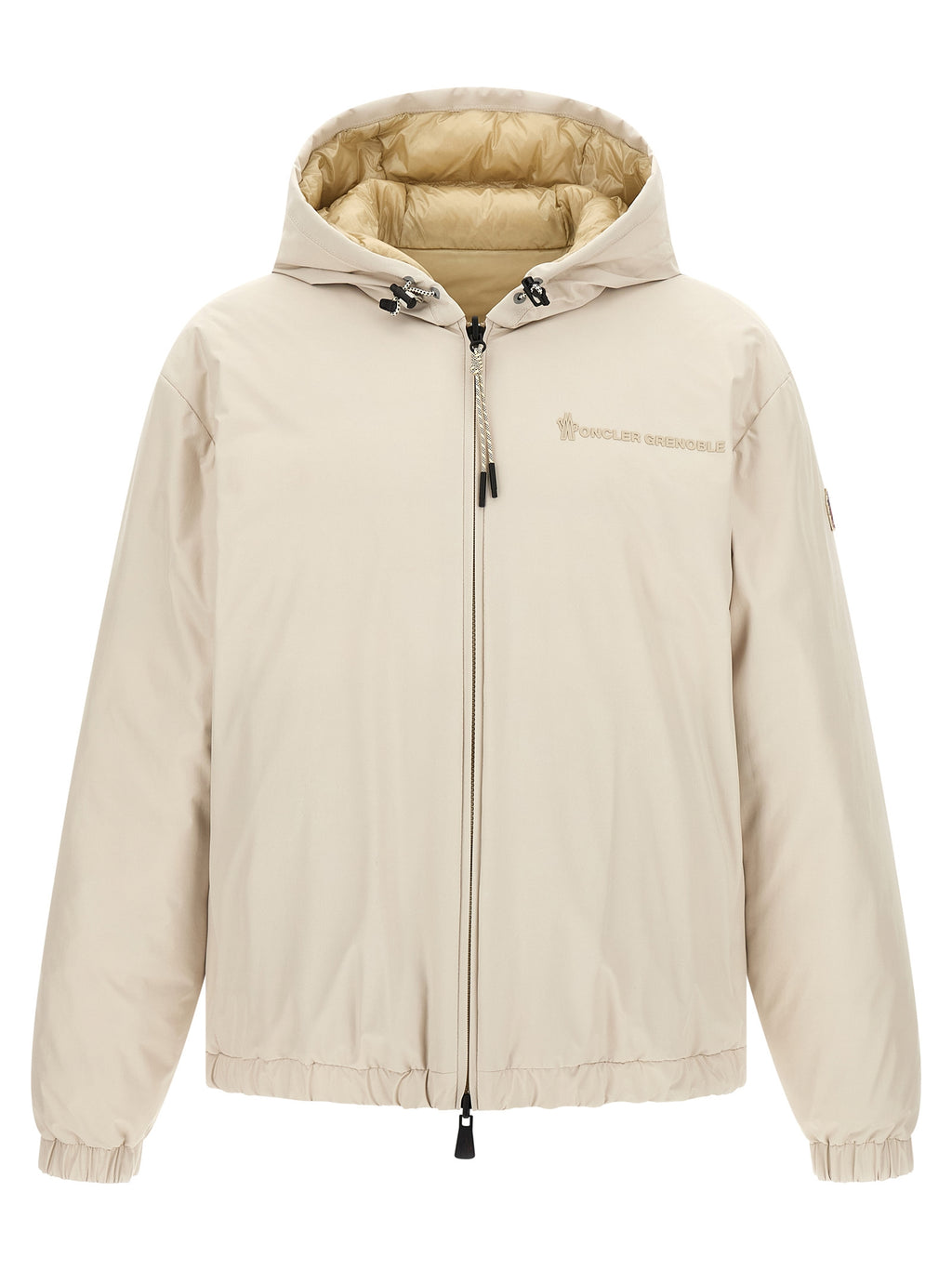 Moncler Grenoble Beige Polyamide Shell Jacke
