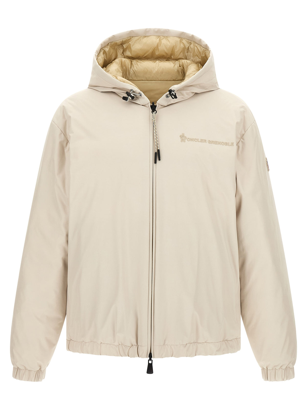 Moncler Grenoble Beige Polyamide Shell Jacke