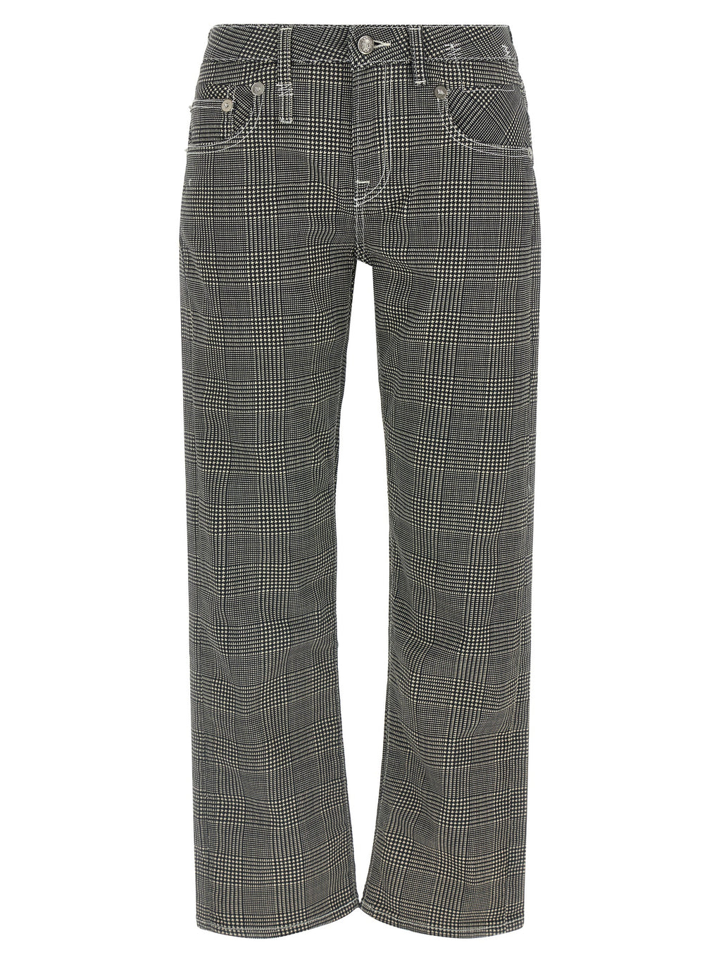 R13 Zweifarbige Baumwoll-Freizeithose