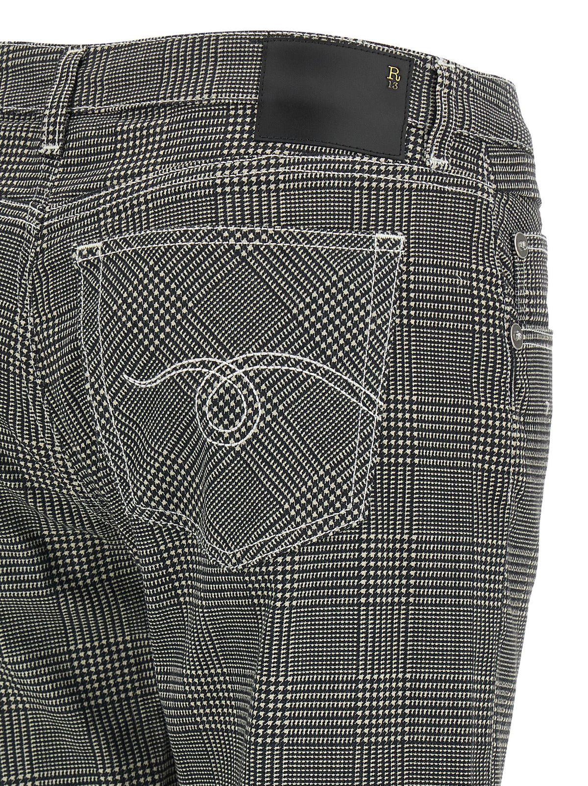 R13 Zweifarbige Baumwoll-Freizeithose