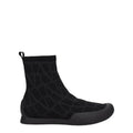 Valentino Garavani Schwarze High-Top-Sneaker aus Stoff
