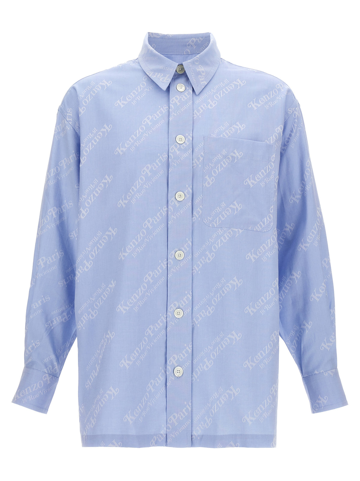 Kenzo Blaue Baumwollbluse