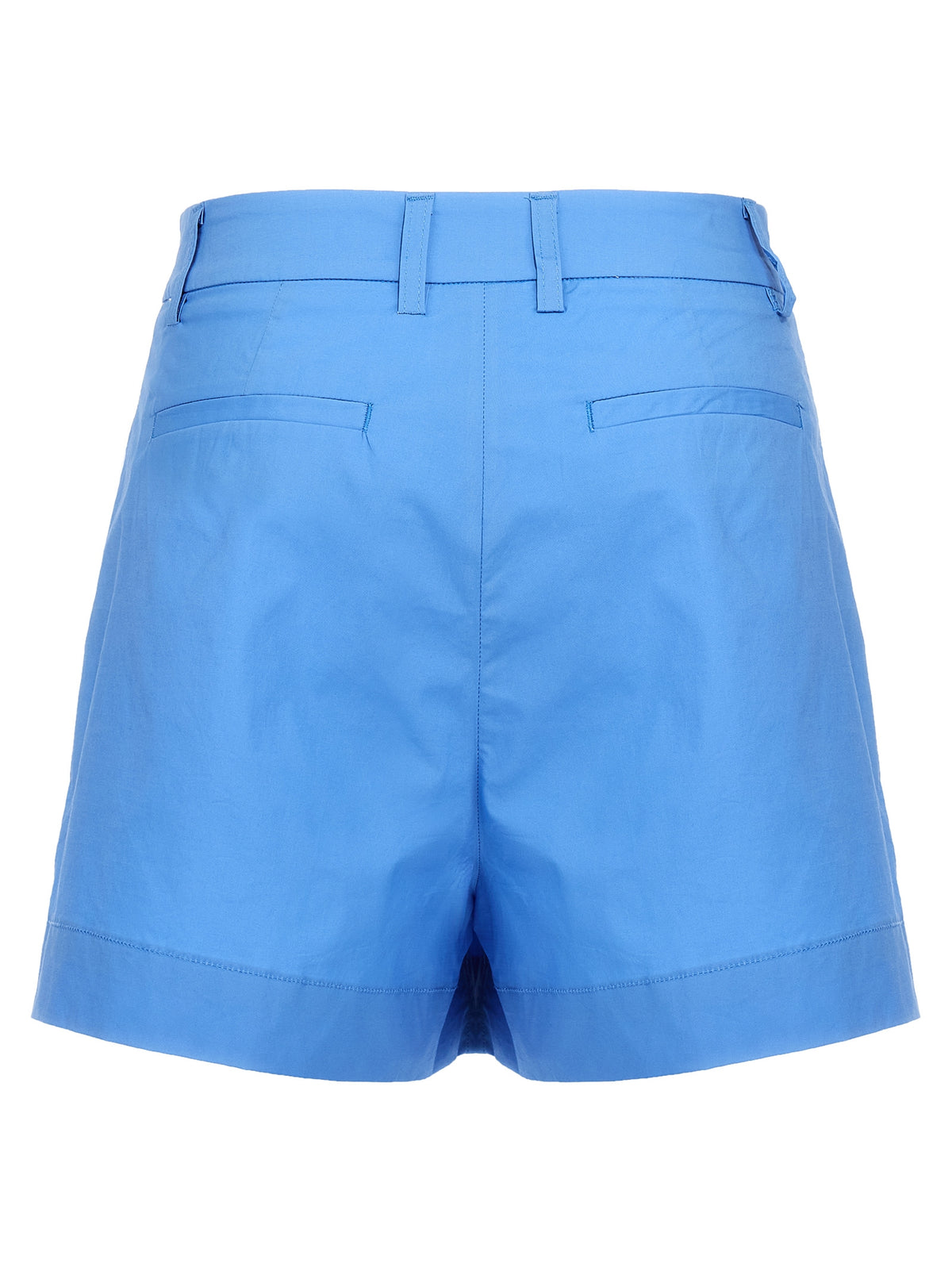 THELATEST Blaue Baumwoll-Bermudashorts