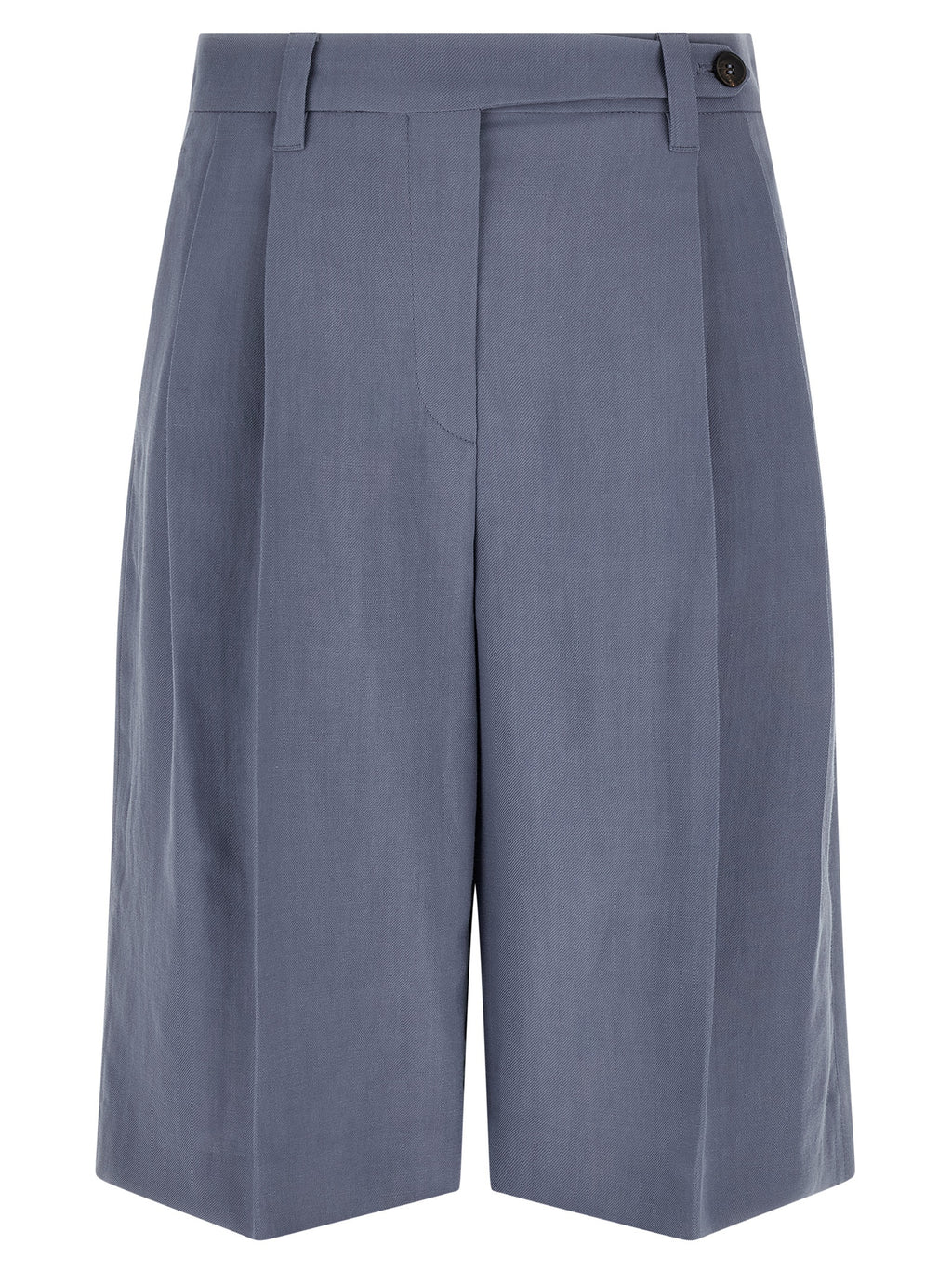 Brunello Cucinelli Blaue Bermuda-Shorts aus Viskose
