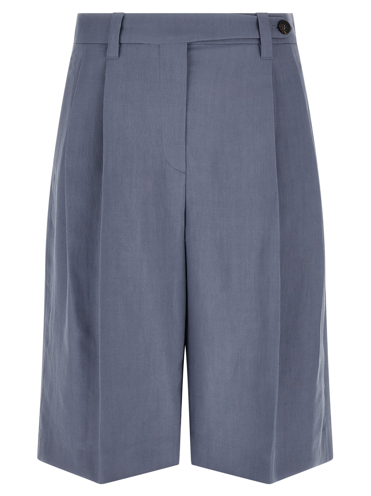 Brunello Cucinelli Blaue Bermuda-Shorts aus Viskose