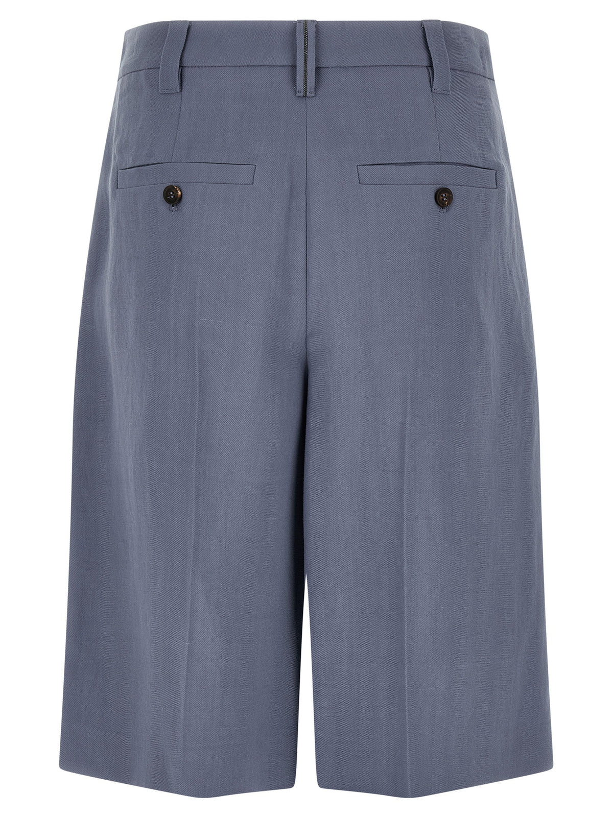 Brunello Cucinelli Blaue Bermuda-Shorts aus Viskose