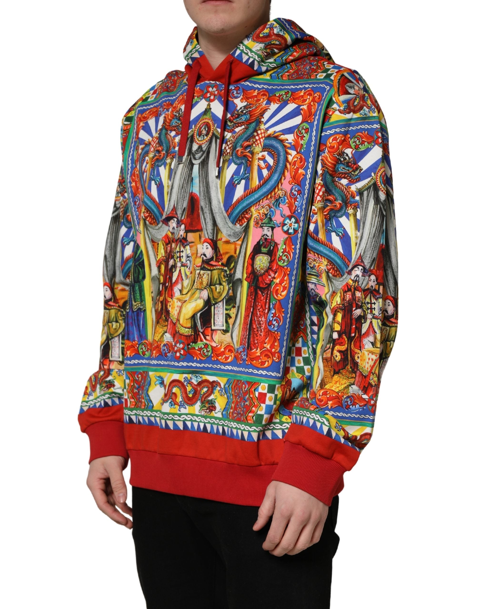 Dolce & Gabbana Mehrfarbiger Glamzilla Kapuzenpullover Herren