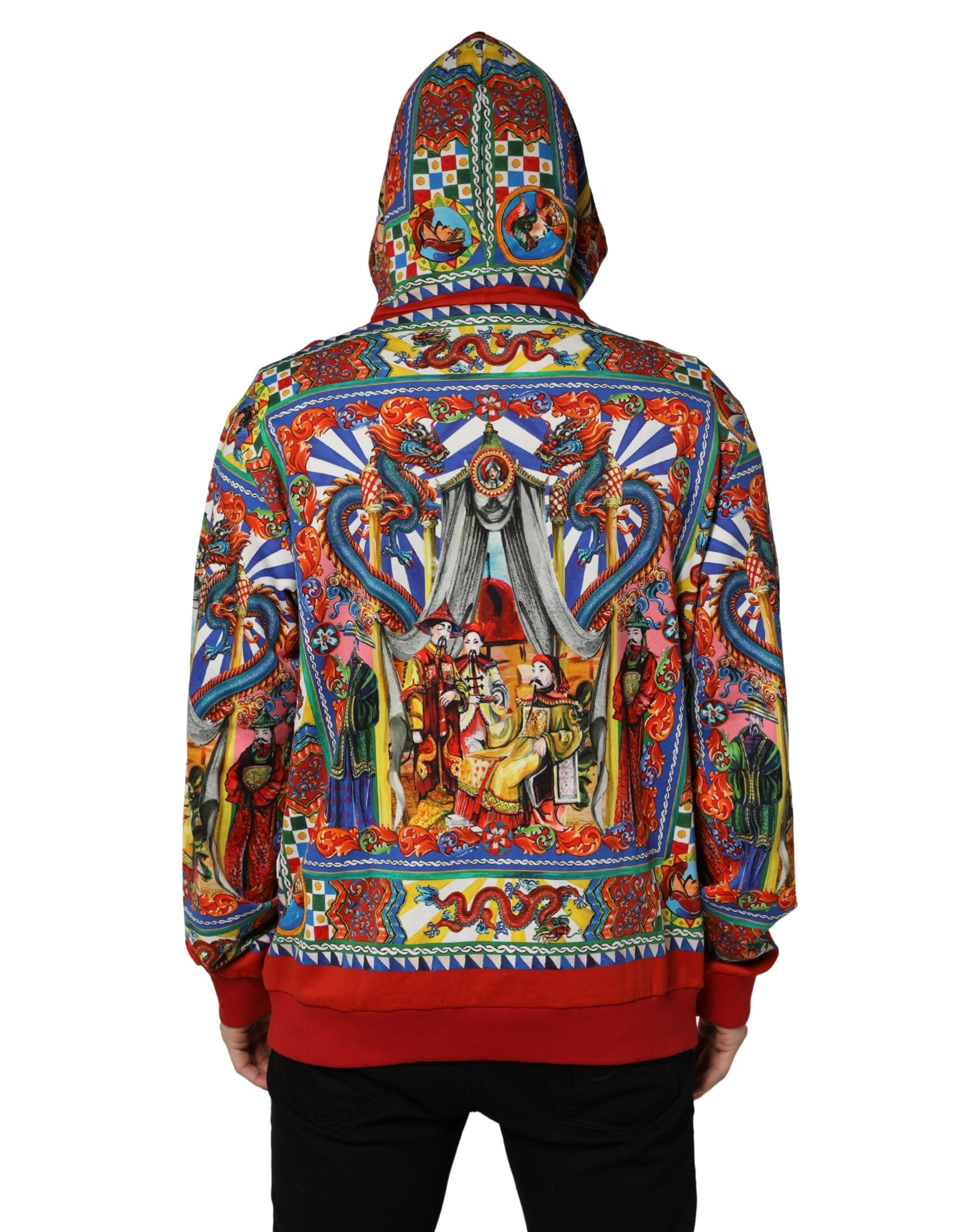 Dolce & Gabbana Mehrfarbiger Glamzilla Kapuzenpullover Herren