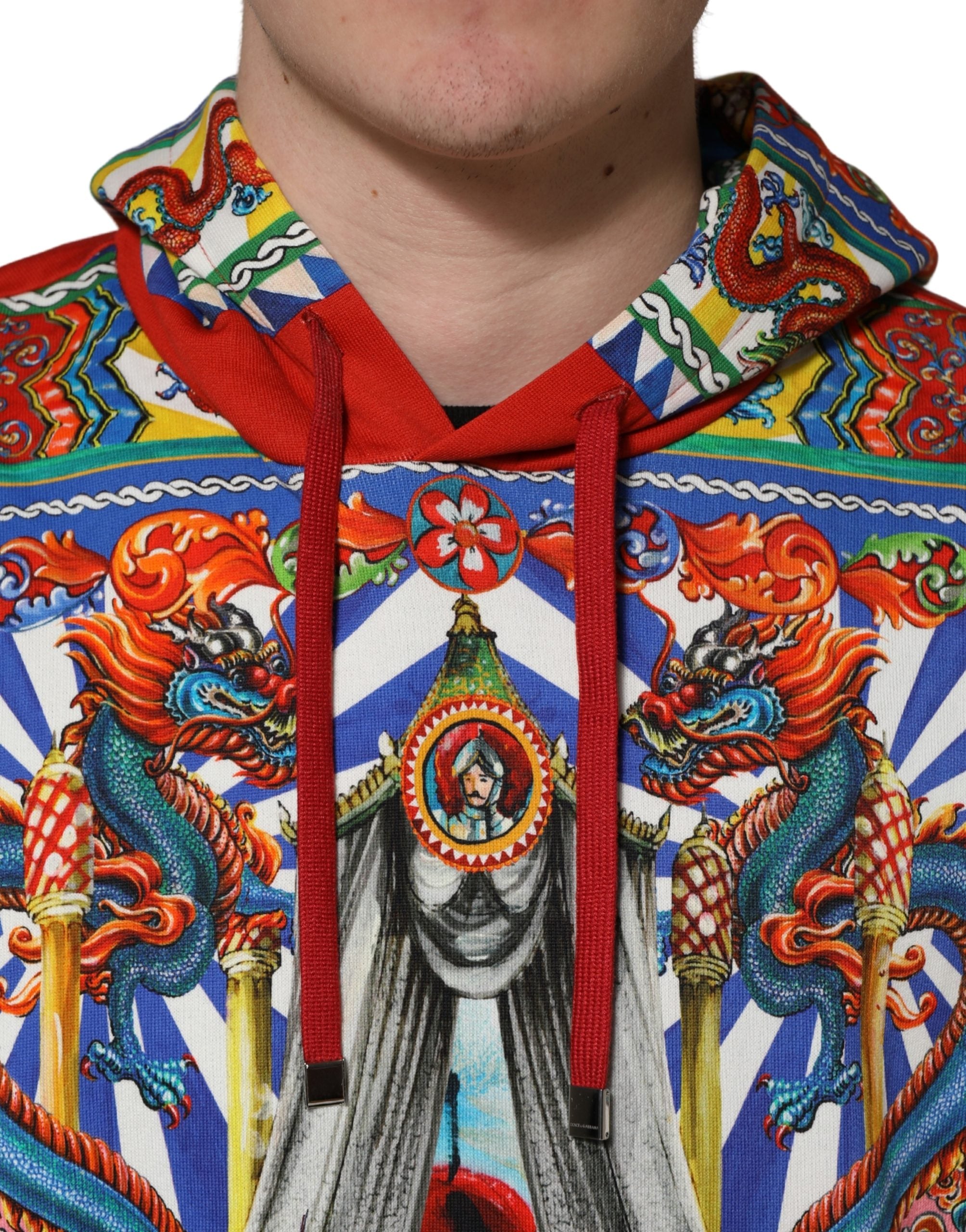 Dolce & Gabbana Mehrfarbiger Glamzilla Kapuzenpullover Herren
