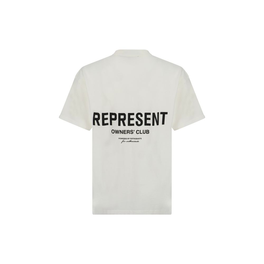 Represent Weißes Baumwoll-T-Shirt