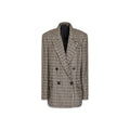 Brunello Cucinelli Brauner Alpaka-Leder-Blazer