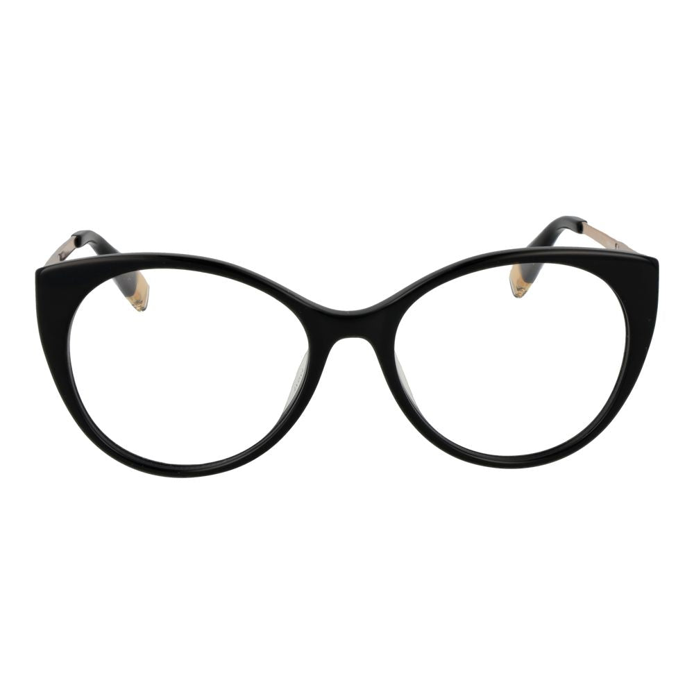 Furla Brille mit schwarzen Cellulose-Acetat-Gestellen
