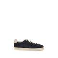Brunello Cucinelli Braune Kalbsleder Bos Taurus Low Top Sneaker