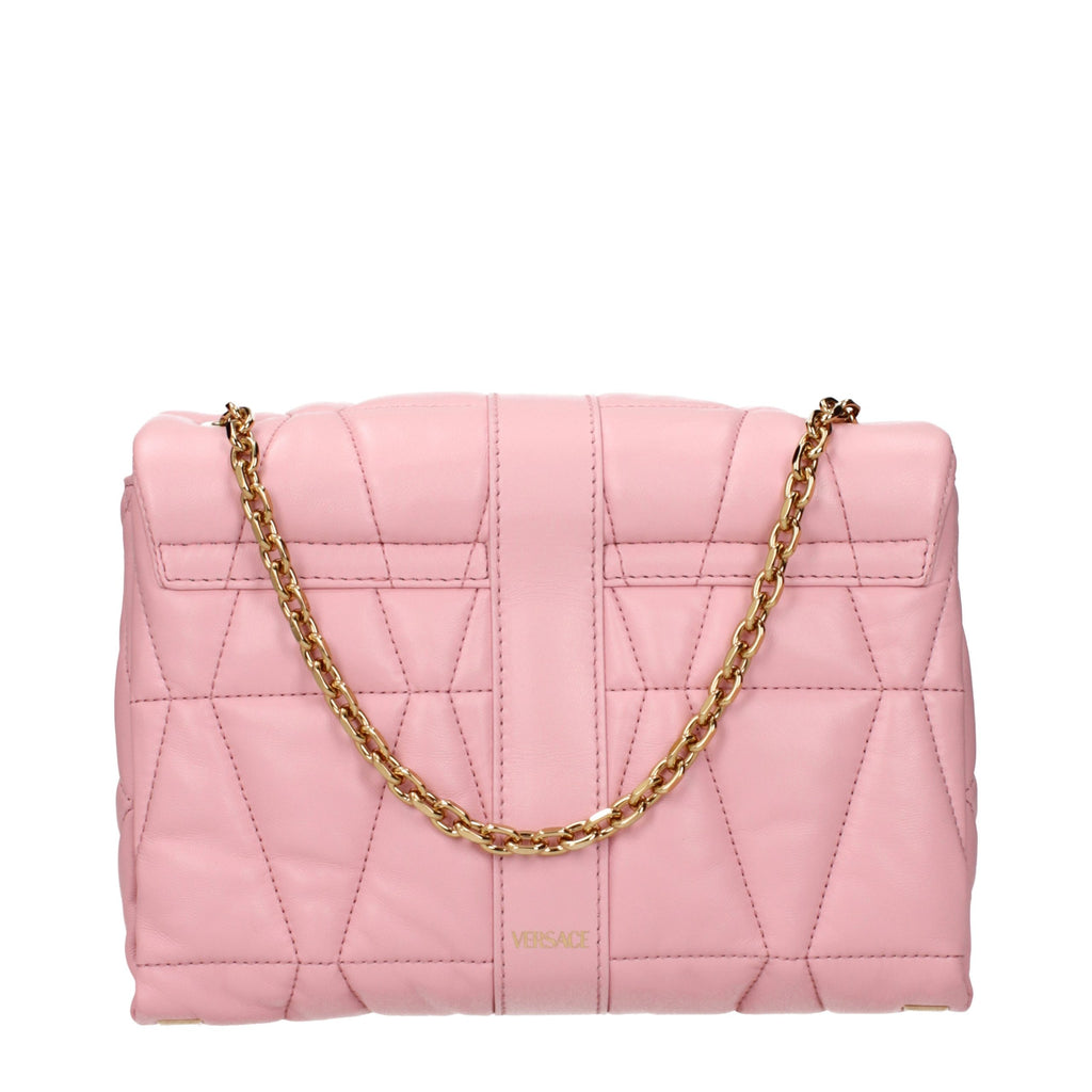 Versace Schultertasche aus pinkfarbenem Leder