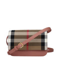 Burberry Beigefarbene Stoff-Clutch