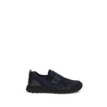 Prada Blaue Kalbsleder Bos Taurus Sportschuhe