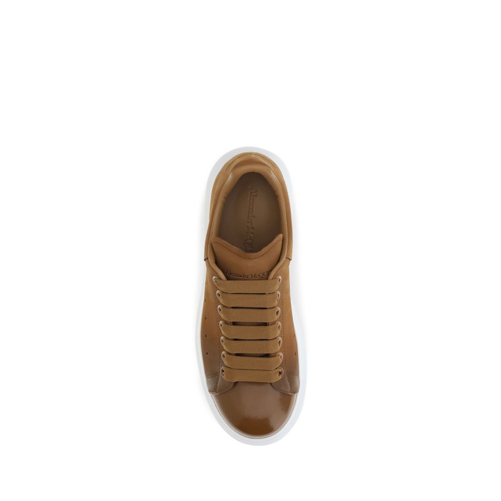 Alexander McQueen Braune Kalbsleder Bos Taurus Chunky Sneaker