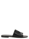 Dolce & Gabbana Schwarze Leder-Slipper