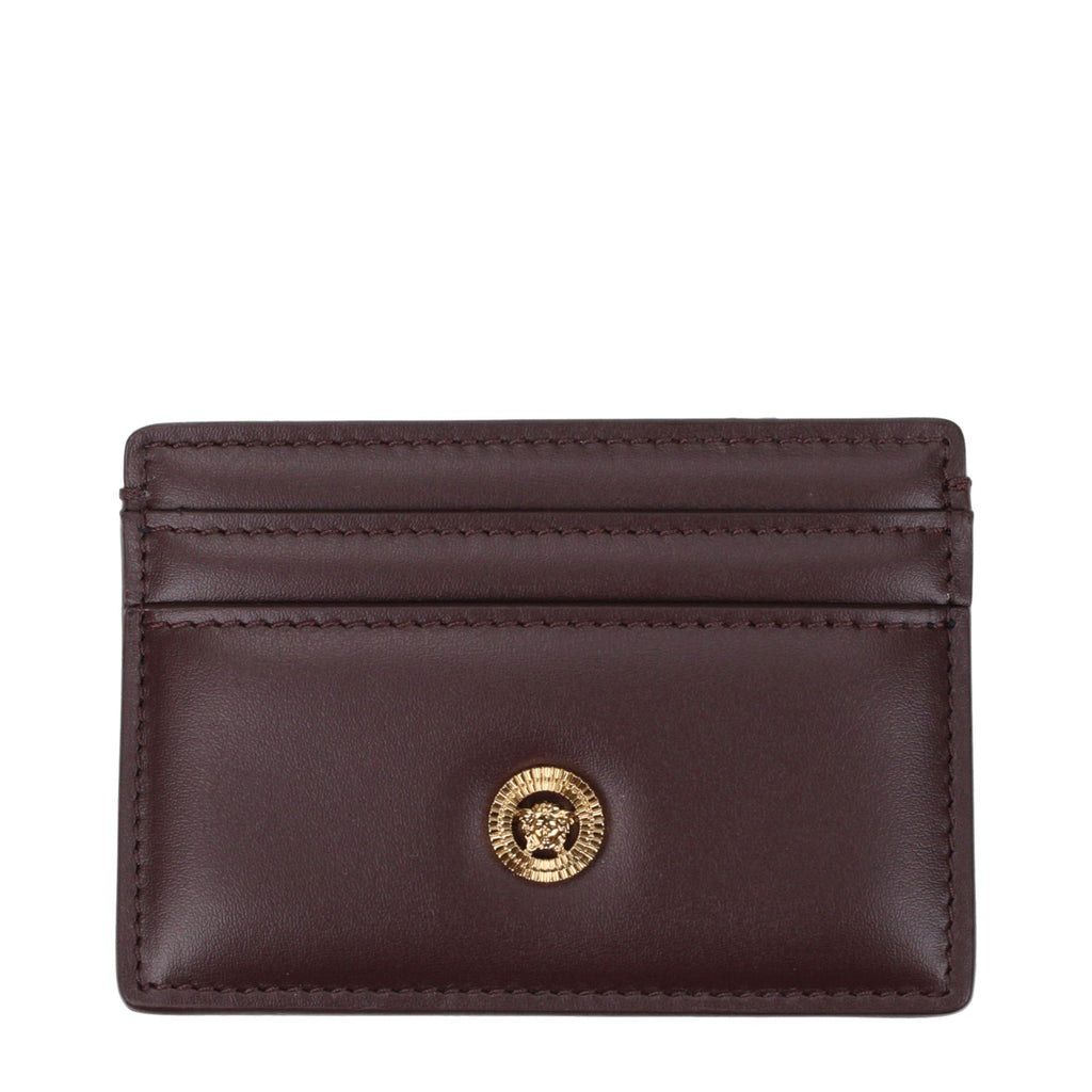 Versace Brauner Leder-Kartenhalter