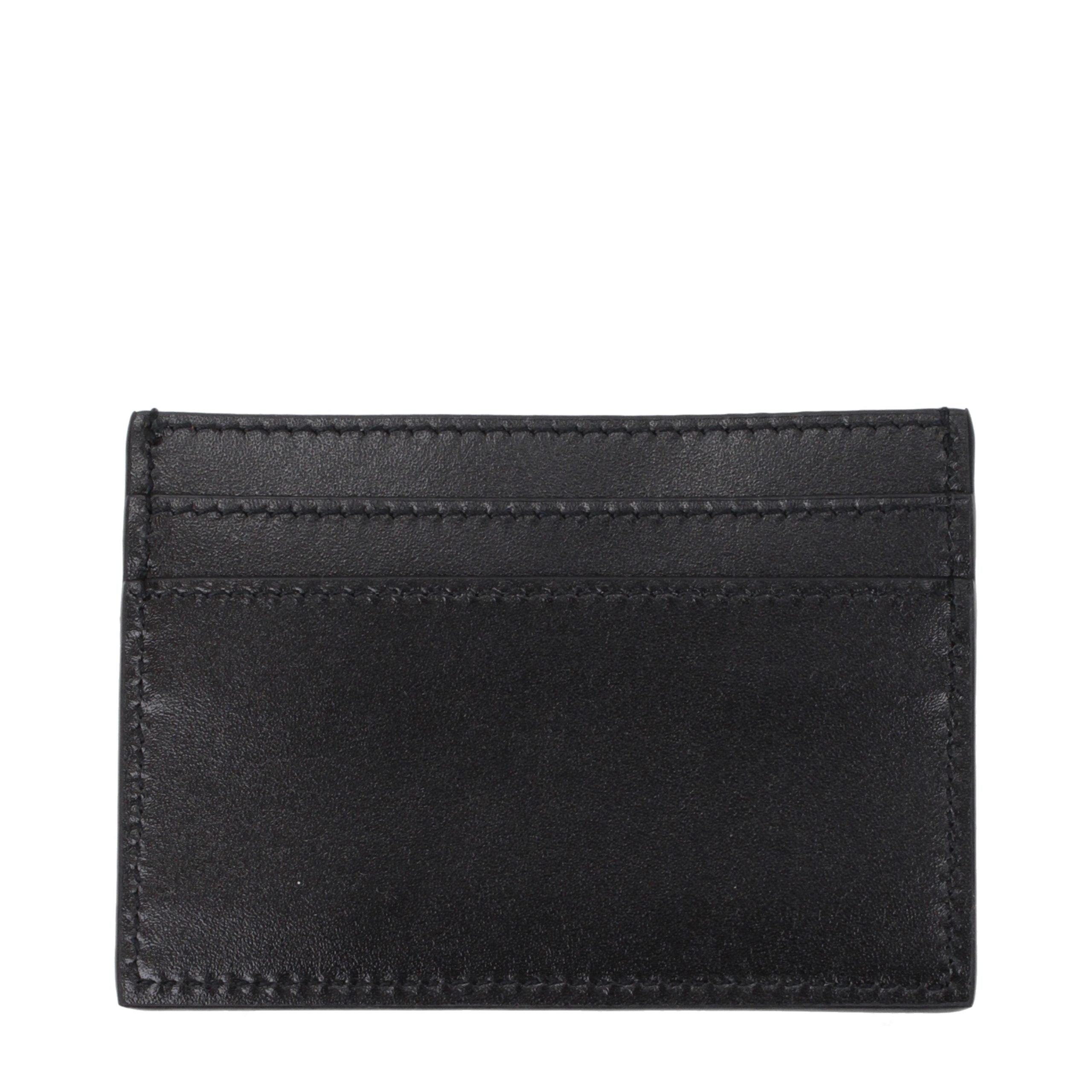 Versace Schwarzer Kartenhalter aus Leder