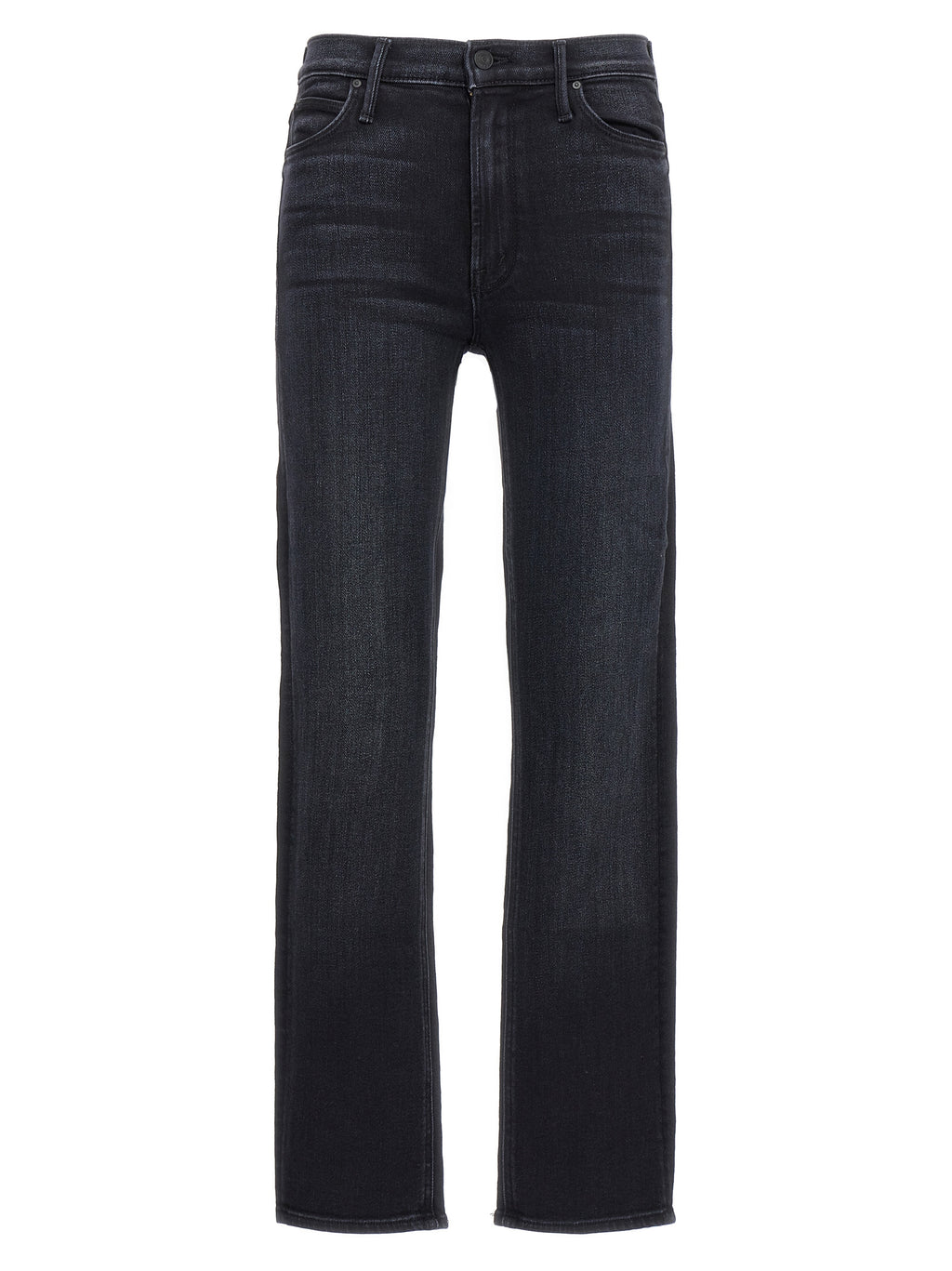 Mother Denim Schwarze Baumwoll-Jeans im Slim Fit