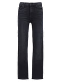 Mother Denim Schwarze Baumwoll-Jeans im Slim Fit