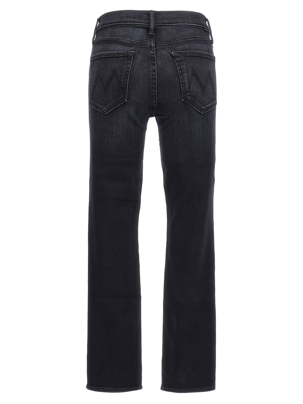 Mother Denim Schwarze Baumwoll-Jeans im Slim Fit