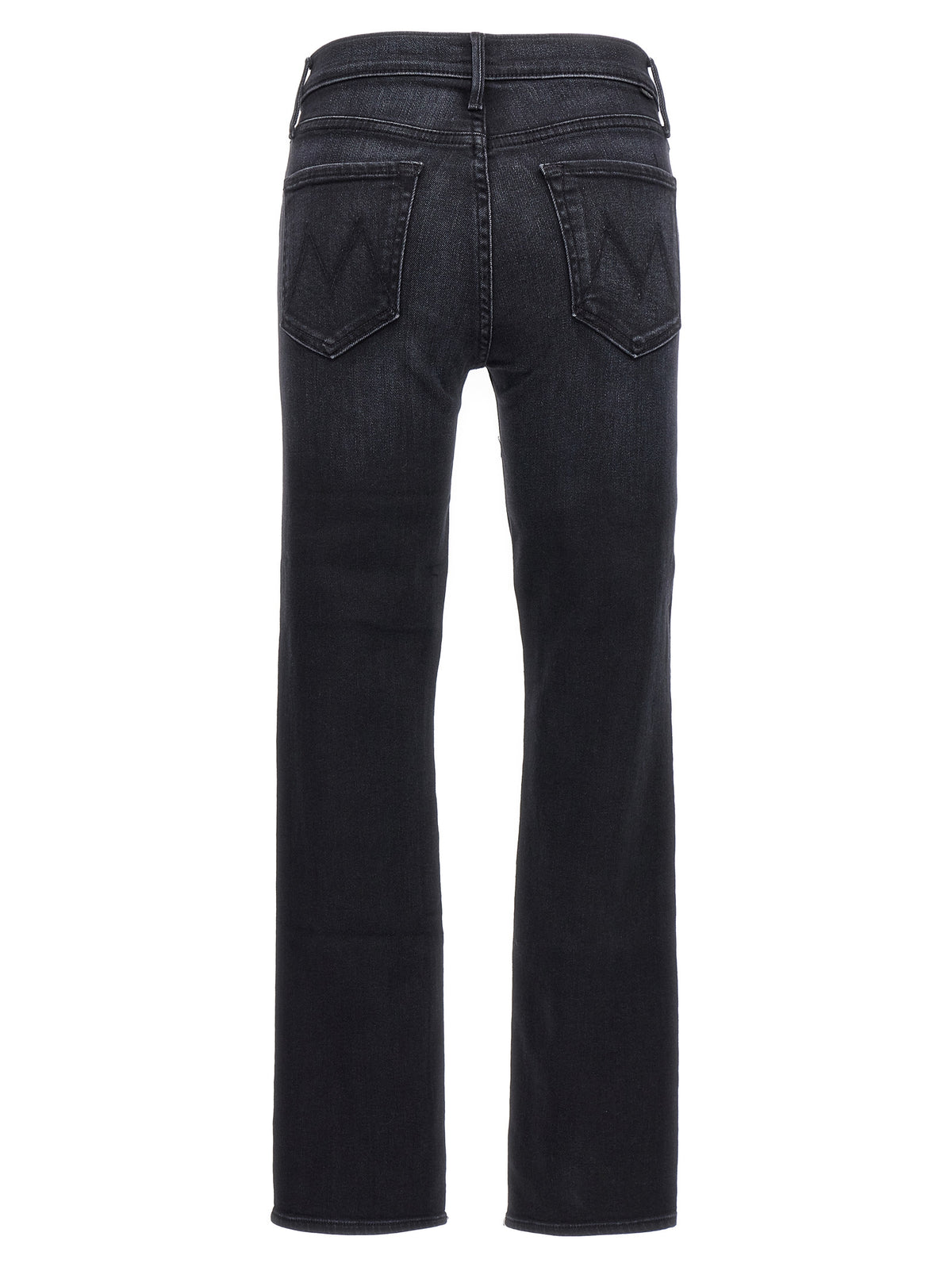 Mother Denim Schwarze Baumwoll-Jeans im Slim Fit