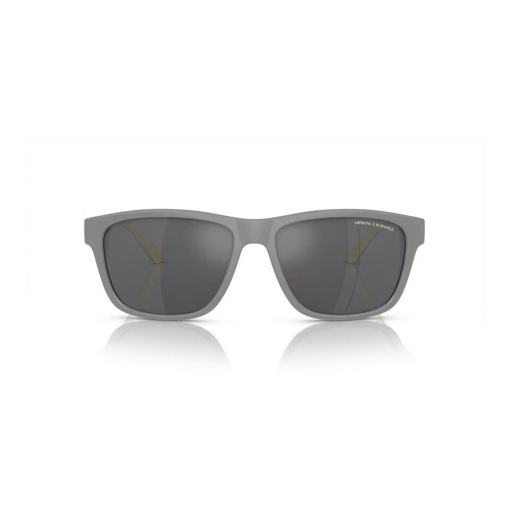Armani Exchange Graue Sonnenbrille mit Einspritzung