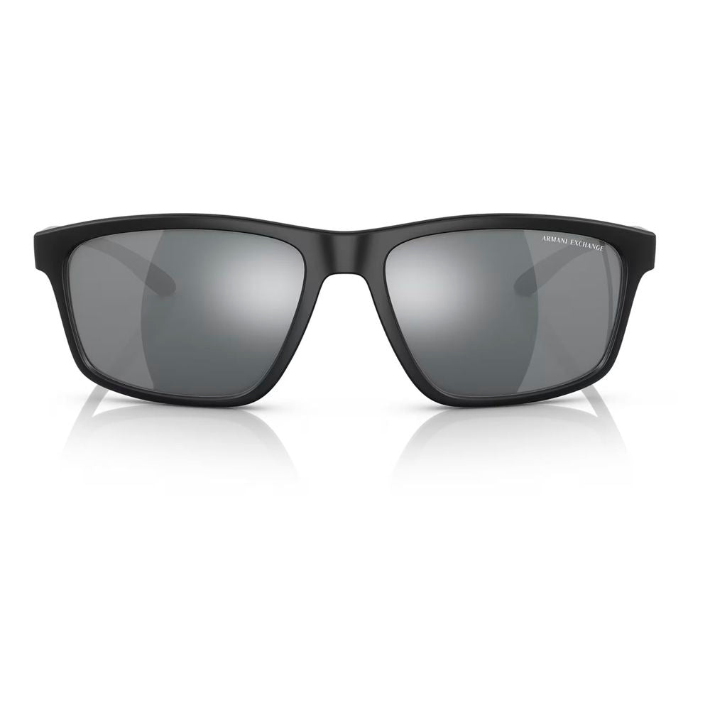 Armani Exchange Schwarze Sonnenbrille aus injected Material
