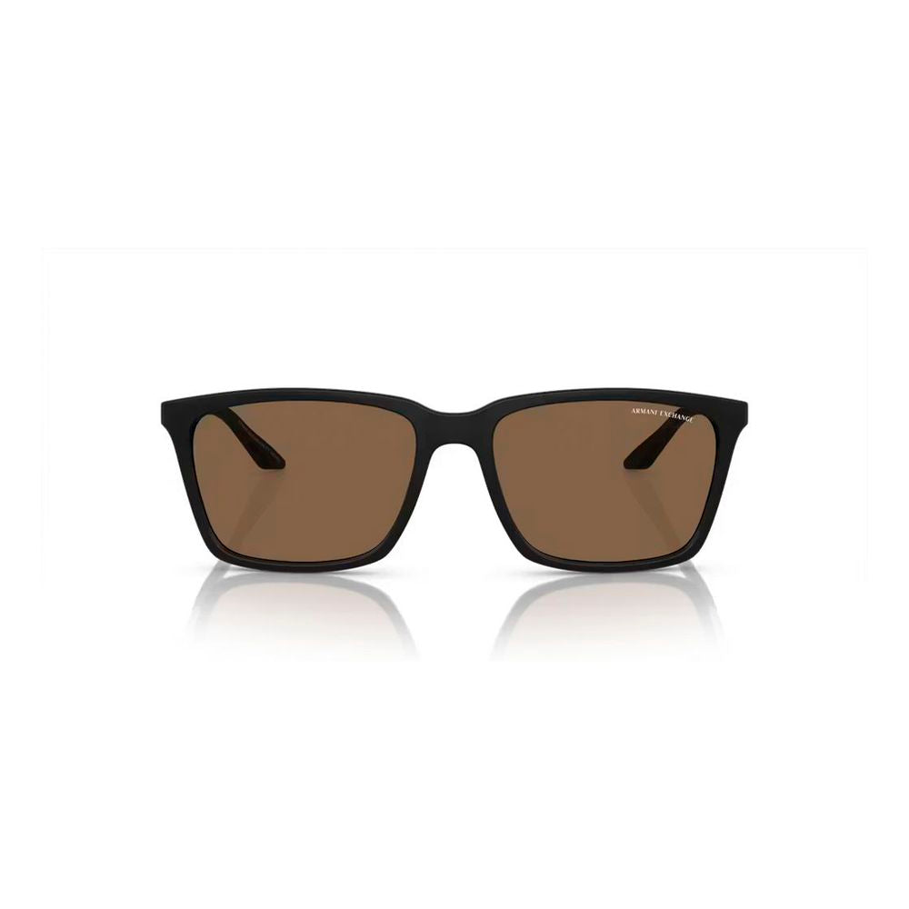 Armani Exchange Schwarze Sonnenbrille aus injected Material