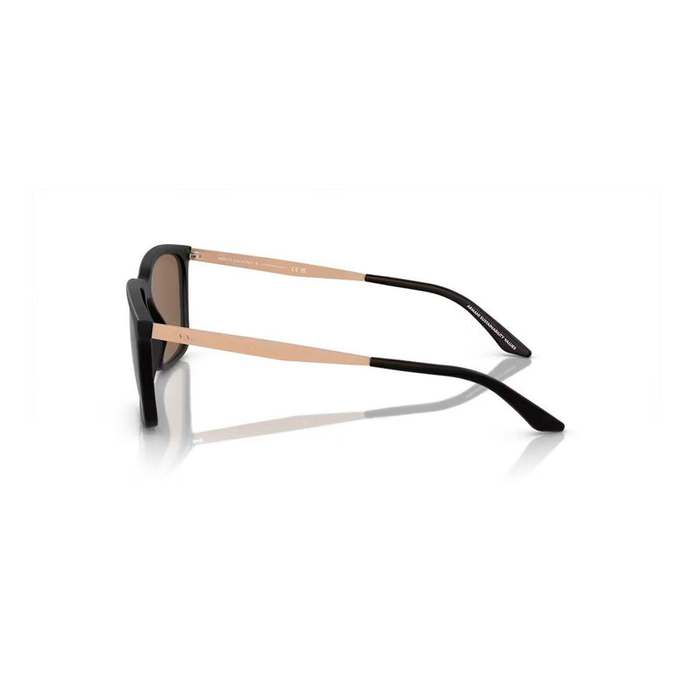 Armani Exchange Schwarze Sonnenbrille aus injected Material