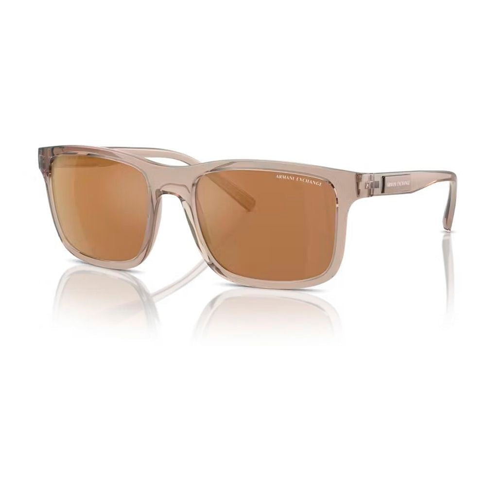 Armani Exchange Braune Spritzguss-Sonnenbrille