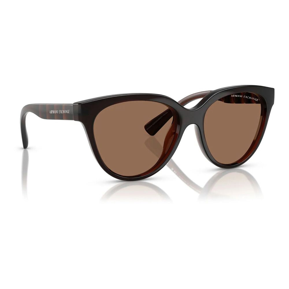 Armani Exchange Braune Spritzguss-Sonnenbrille