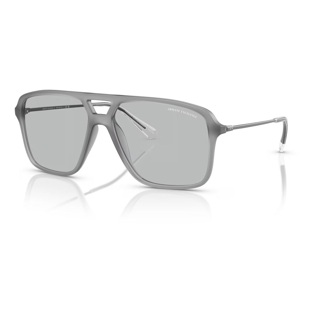 Armani Exchange Graue Sonnenbrille mit Einspritzung