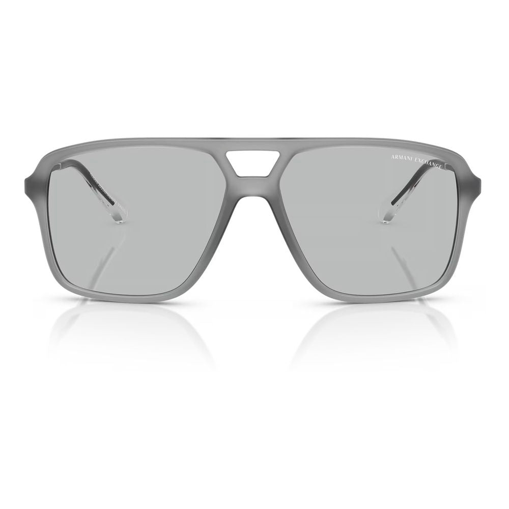 Armani Exchange Graue Sonnenbrille mit Einspritzung