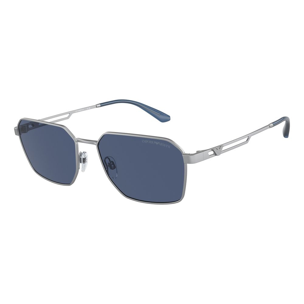 Emporio Armani Graue Sonnenbrille aus Metall