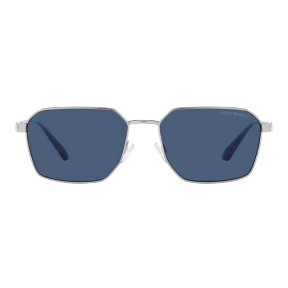 Emporio Armani Graue Sonnenbrille aus Metall