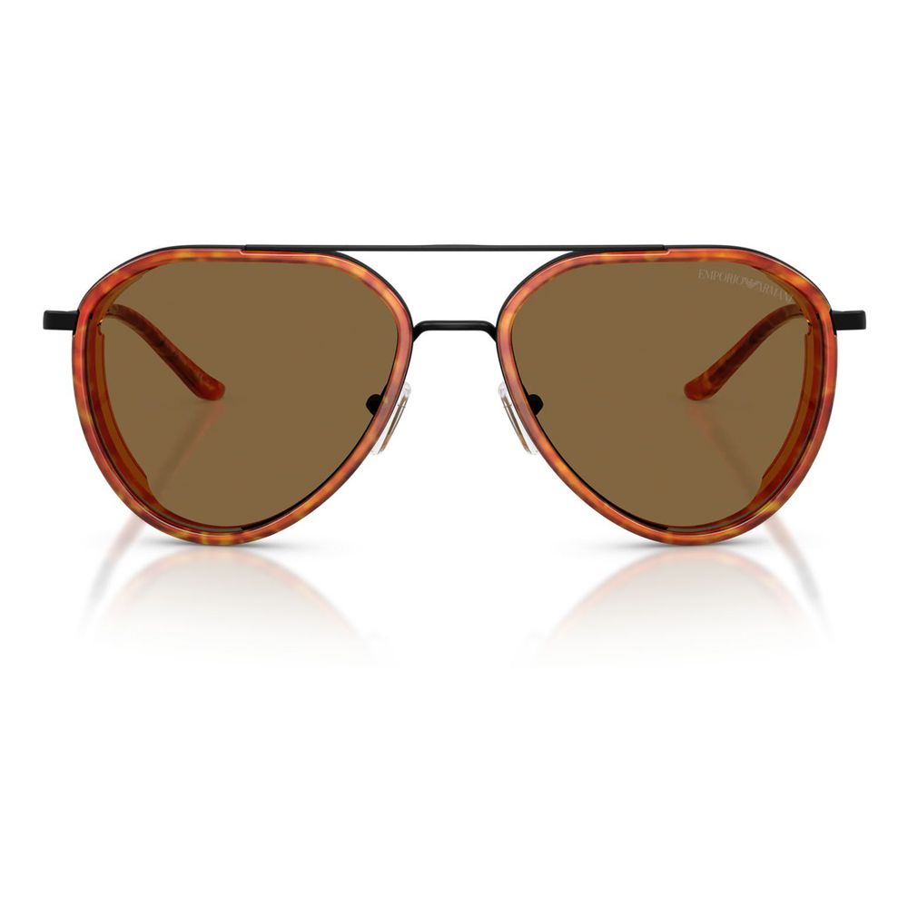 Emporio Armani Schwarze Sonnenbrille aus Metall