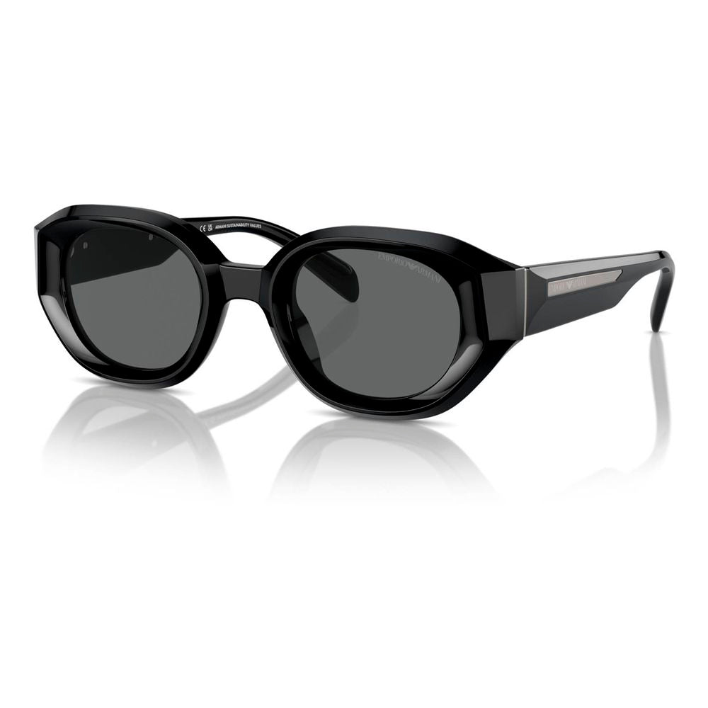 Emporio Armani Schwarze Sonnenbrille aus Acetat