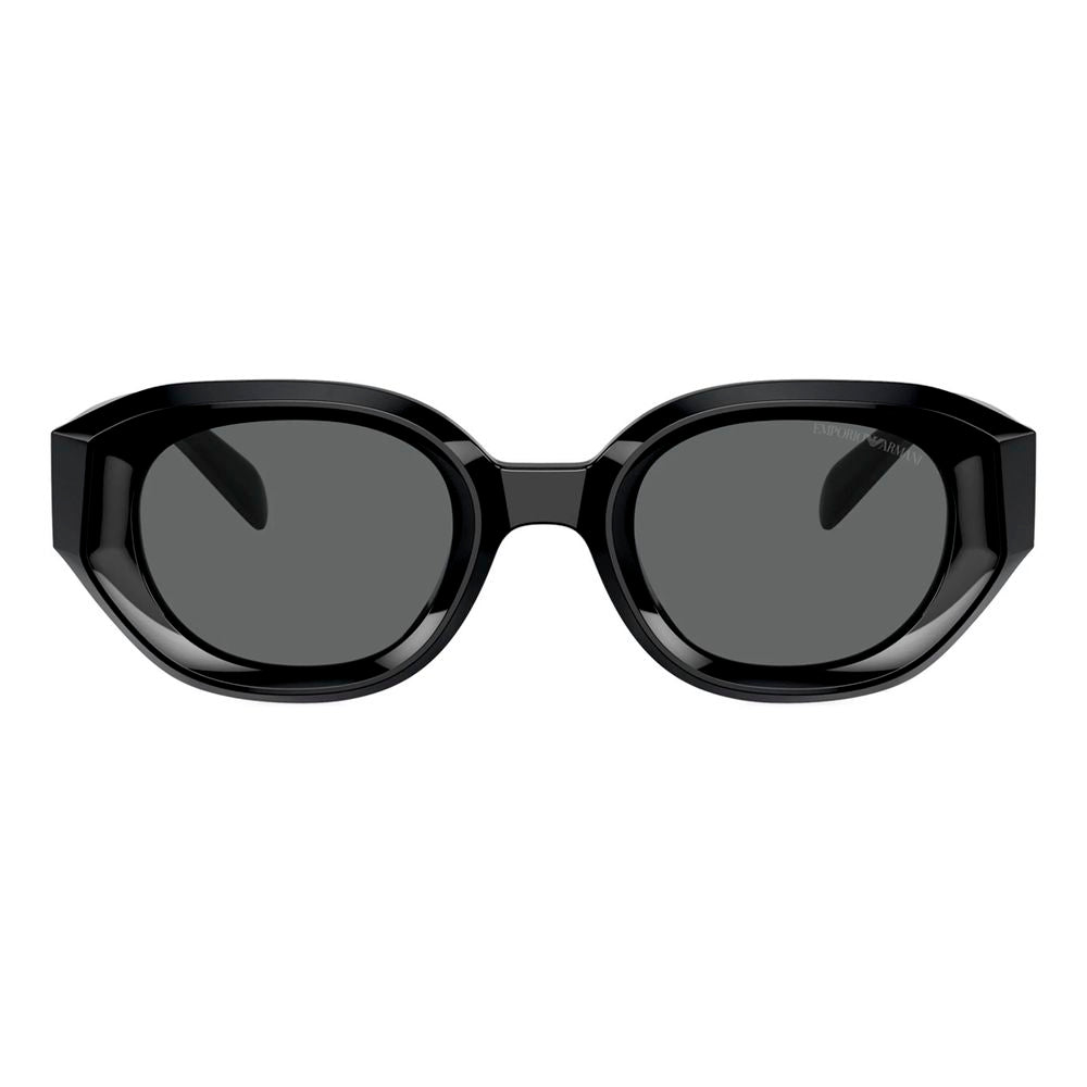 Emporio Armani Schwarze Sonnenbrille aus Acetat
