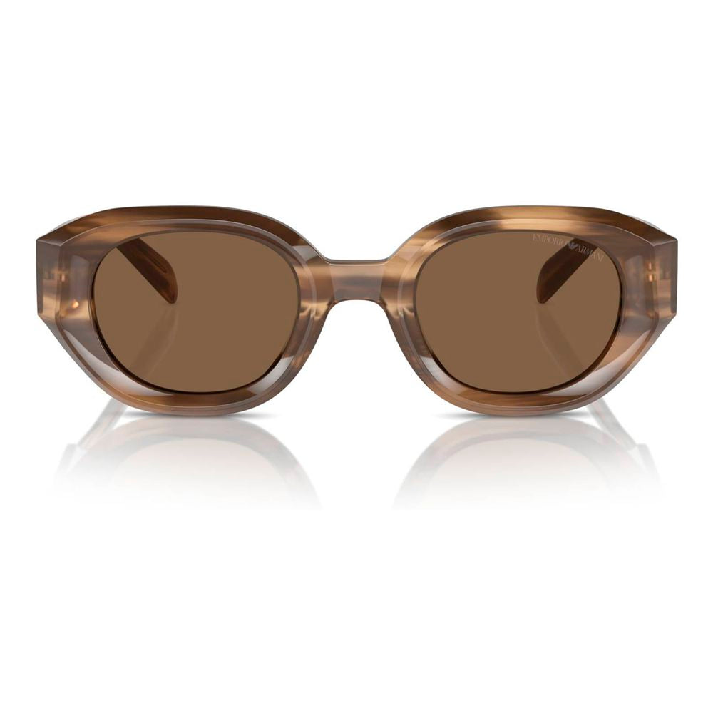Emporio Armani Braune Sonnenbrille aus Acetat