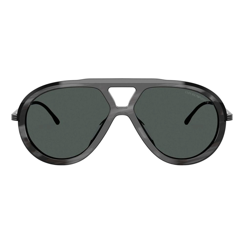 Emporio Armani Graue Sonnenbrille aus Acetat