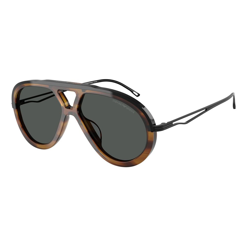 Emporio Armani Braune Sonnenbrille aus Acetat