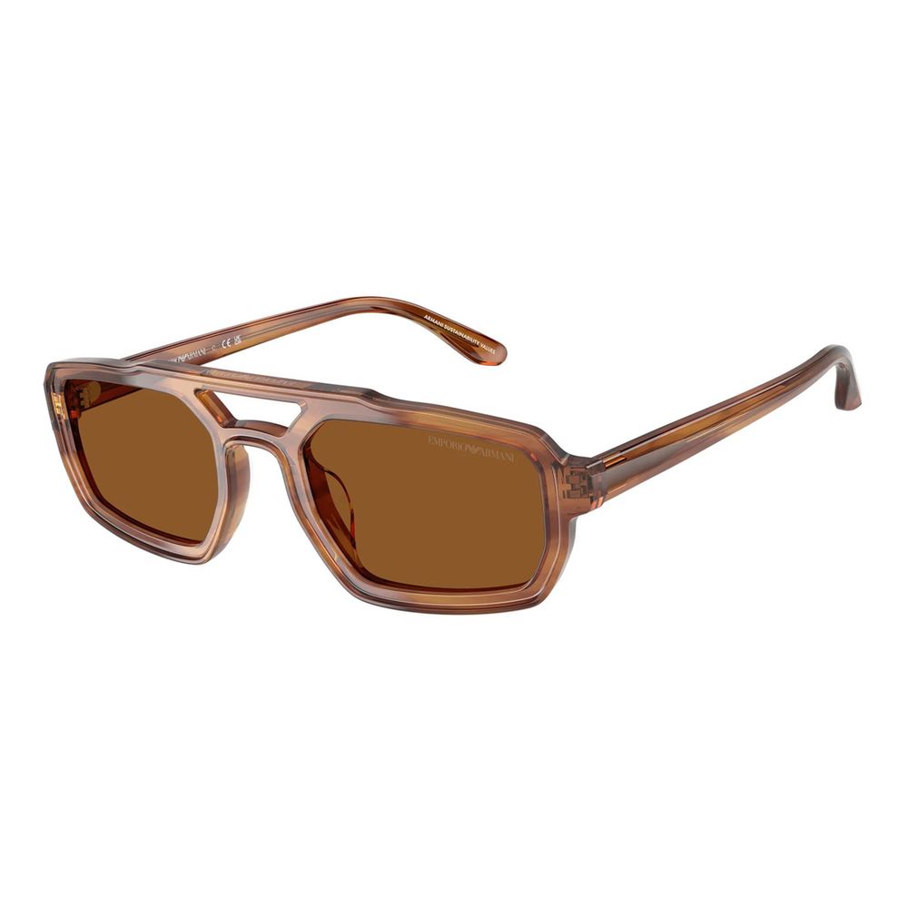 Emporio Armani Braune Sonnenbrille aus Acetat
